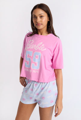 Barbie 2-Piece Pajama Tee & Shorts Set