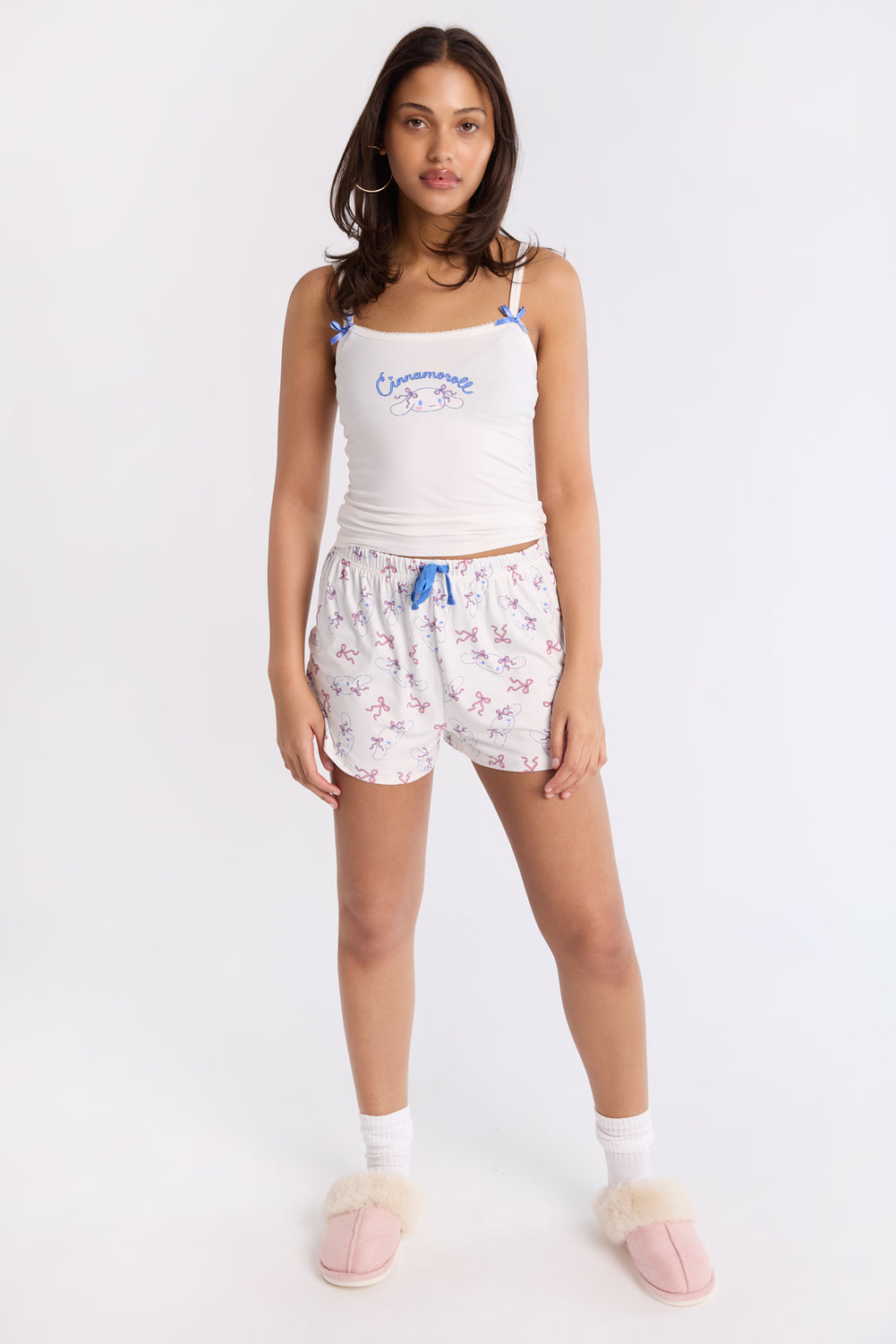 Cinnamoroll 2-Piece Pajama Tank Top & Shorts Set Cinnamoroll 2-Piece Pajama Tank Top & Shorts Set