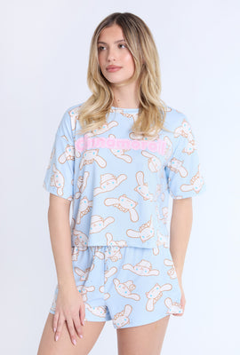 Cinnamoroll AOP 2-Piece Pajama Tee & Shorts Set