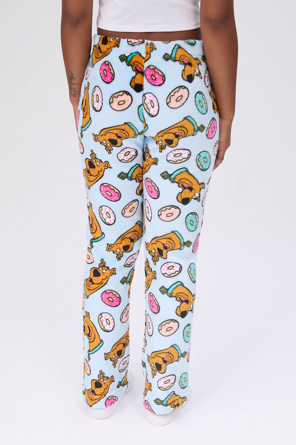 Scooby Doo Printed Plush Pajama Bottoms Scooby Doo Printed Plush Pajama Bottoms