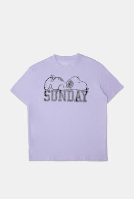 Snoopy Sunday Foil Boyfriend Tee