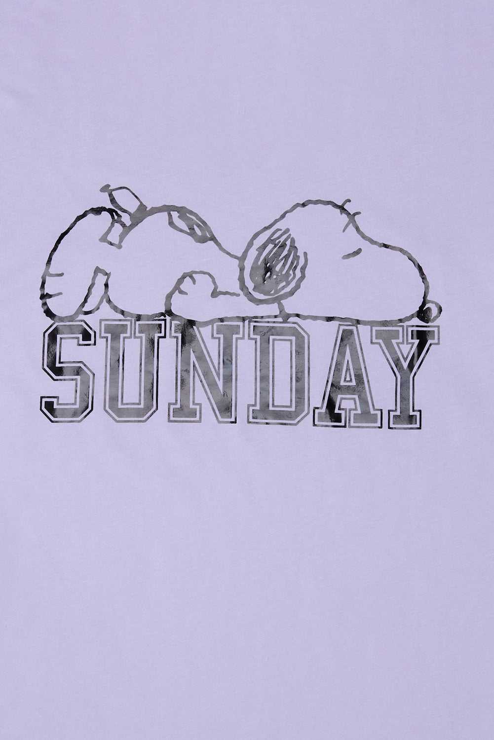 Snoopy Sunday Foil Boyfriend Tee Snoopy Sunday Foil Boyfriend Tee