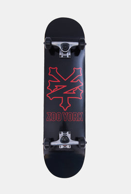 Skateboard imprimé logo noir Zoo York 7.75