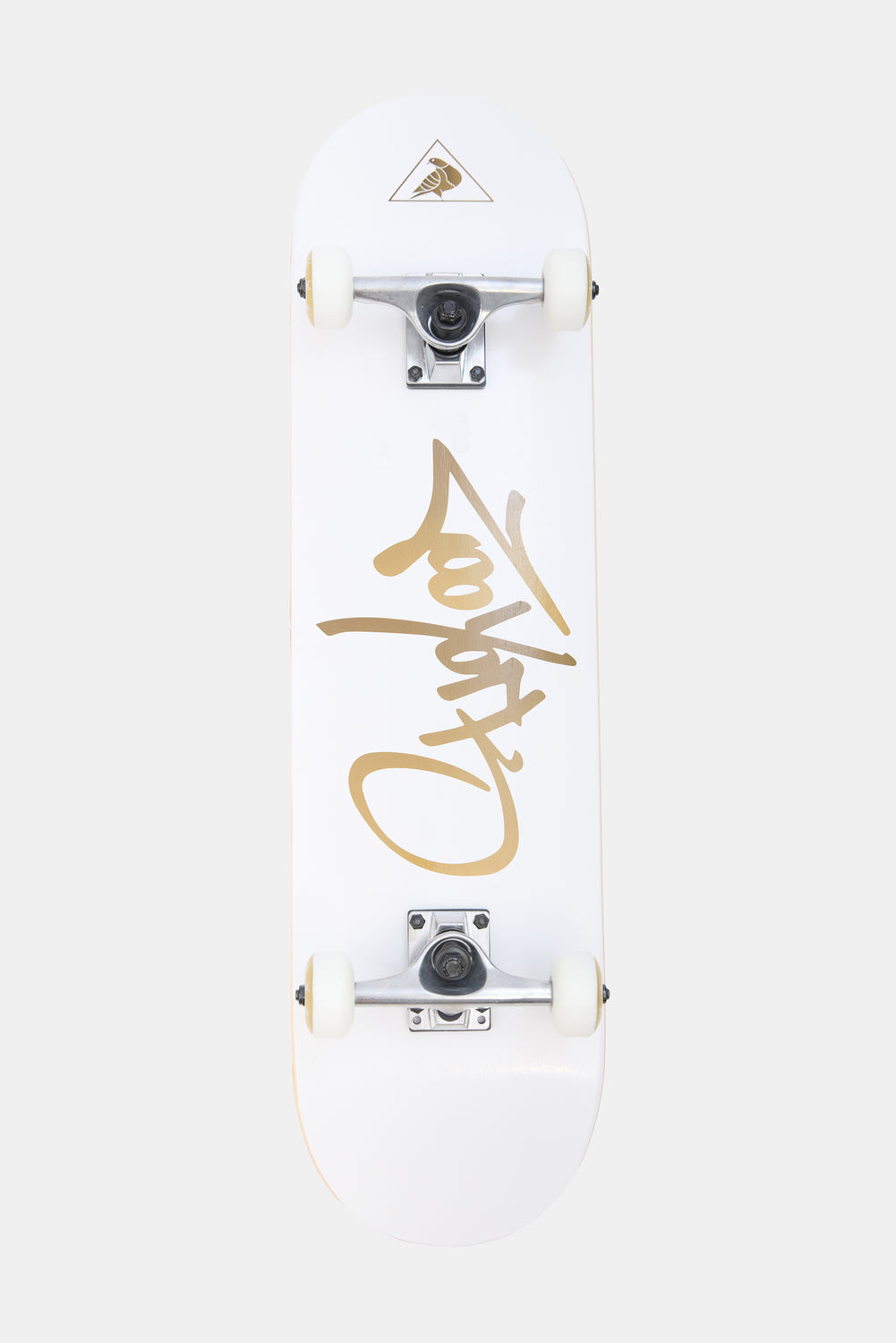 Zoo York White Script Logo Skateboard 8