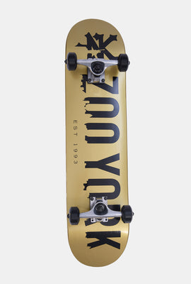 Zoo York City Logo Gold Skateboard 7.5