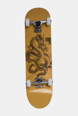 Skateboard imprimé dragon doré Zoo York 7.75