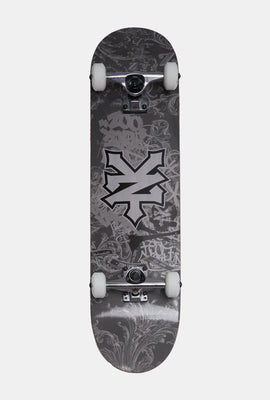 Skateboard imprimé fumée de graffitis Zoo York 7.75