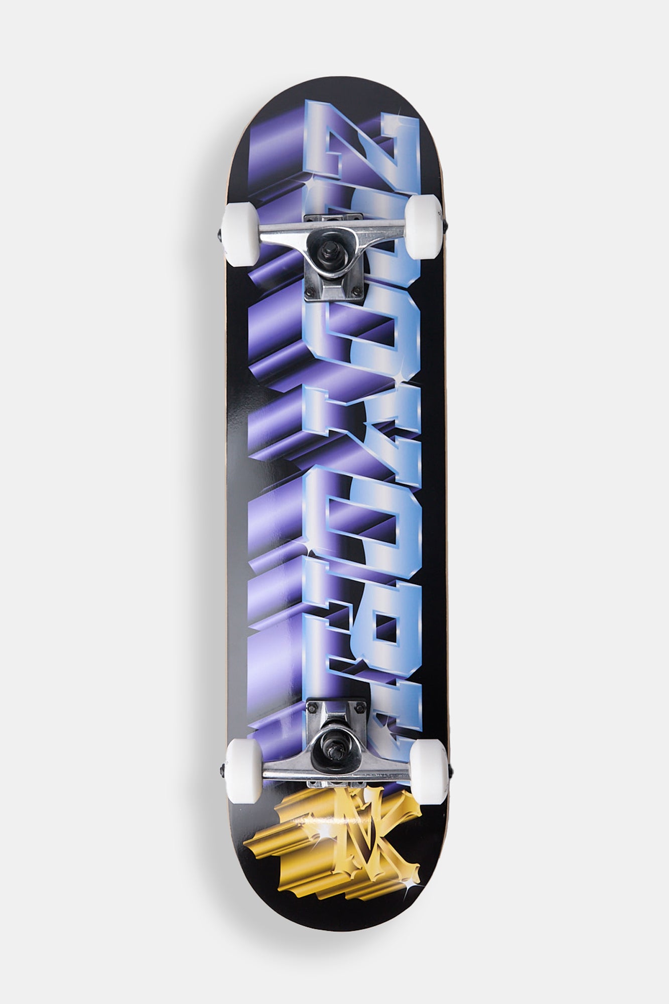 Zoo York Pop Out Logo Skateboard 7.75" - Blue / 7.75