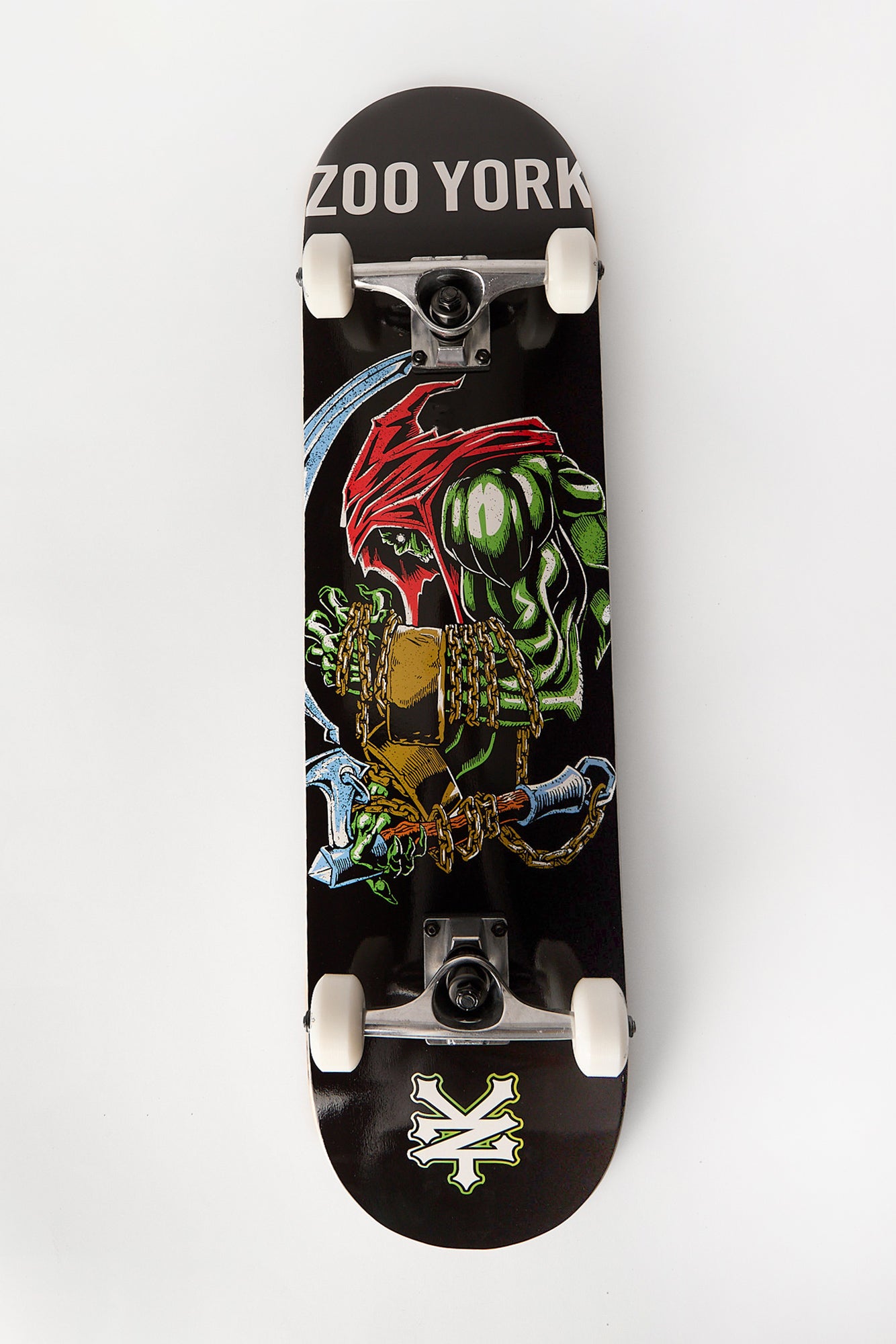 Zoo York Chained Reaper Skateboard 8" - Green / 8
