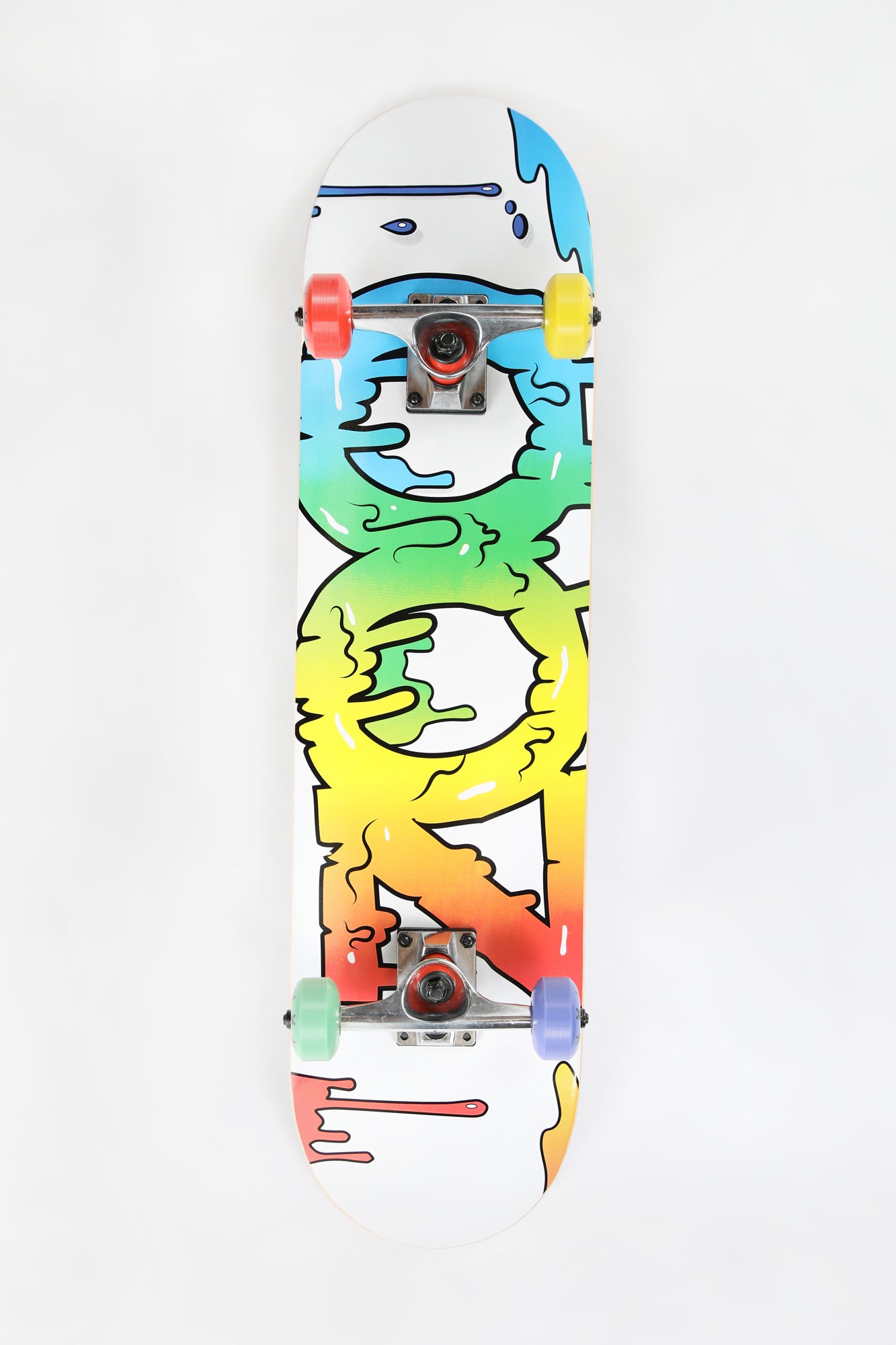 Zoo York Dripped Skateboard 7.75" - White / 7.75