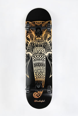 Wonderful Gold Elephant Skateboard 8