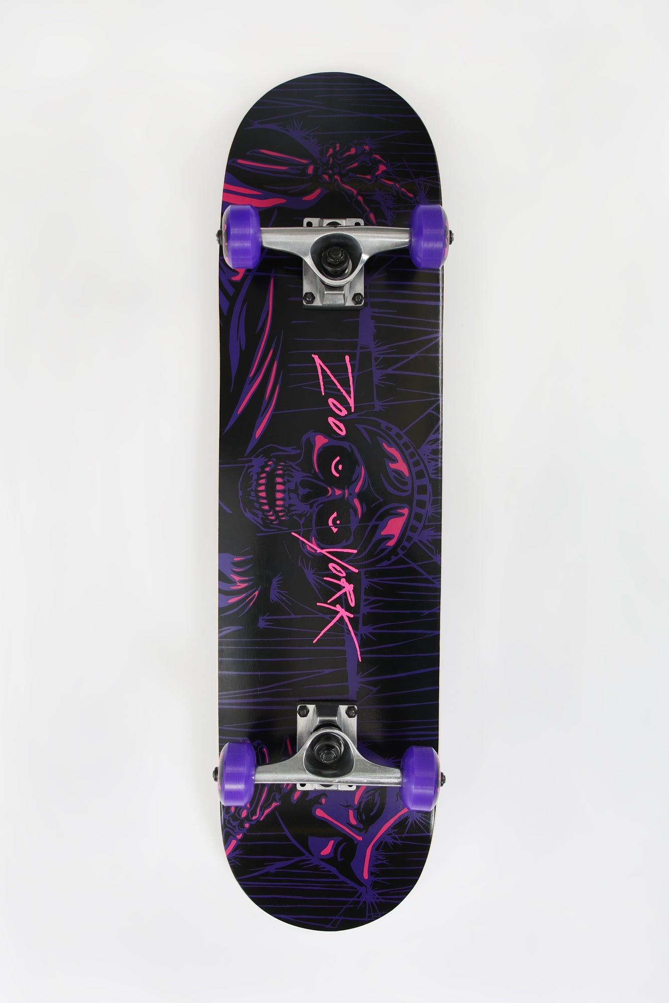 Zoo York Skull Mask Skateboard 7.75" - Purple / 7.75