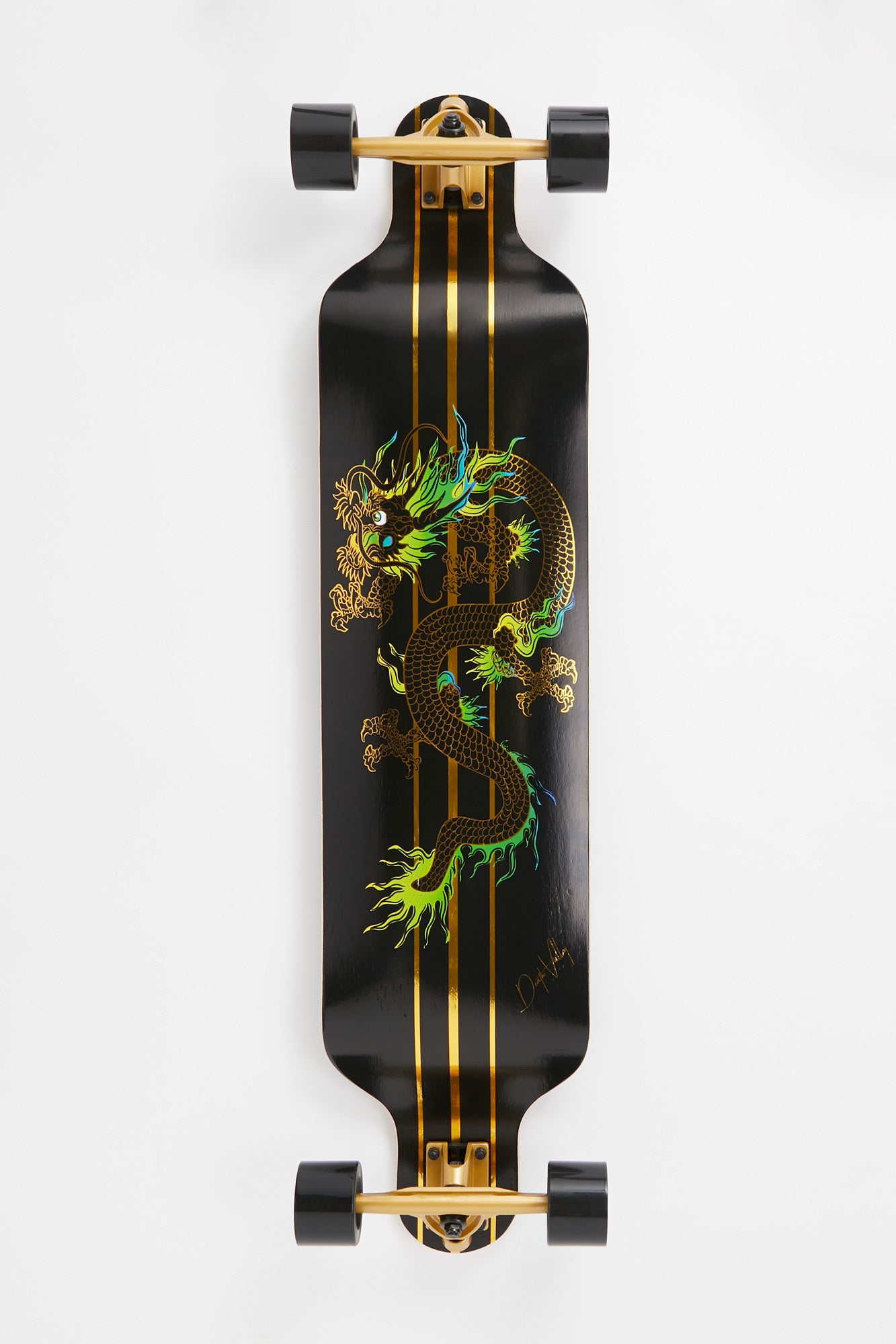 Death Valley Gold Dragon Longboard 40" - Gold / 40