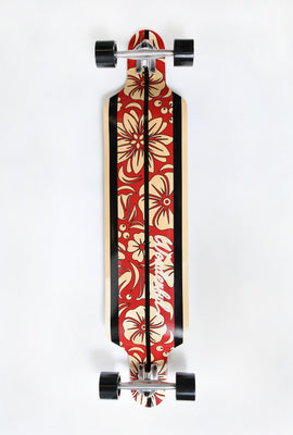 Wonderful Striped Floral Longboard 42
