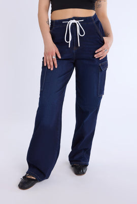 Jean cargo coupe ample