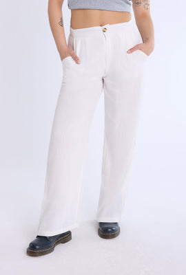 Lined Wide-Leg Pant