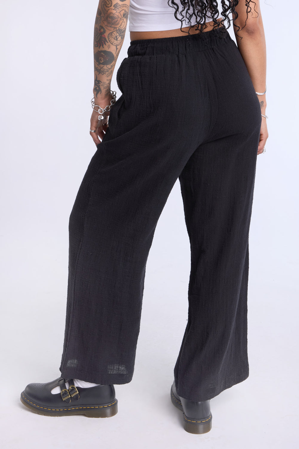 Cotton Gauze Wide Leg Pant Cotton Gauze Wide Leg Pant