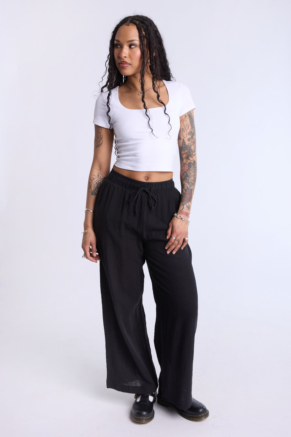 Pantalon en gaze de coton Pantalon en gaze de coton