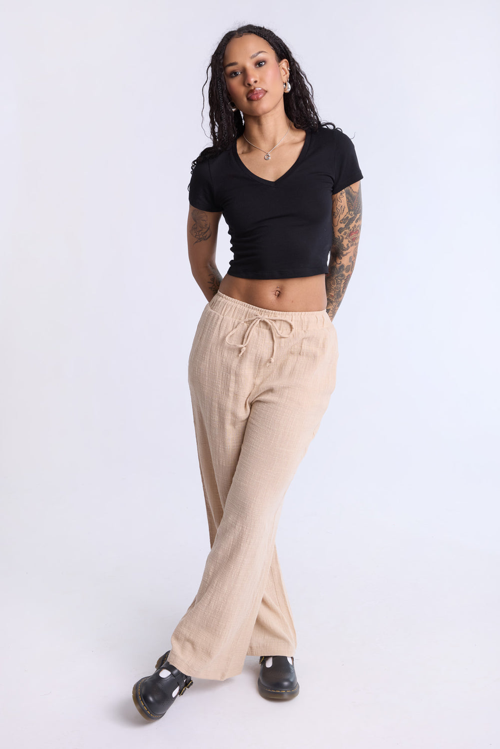 Pantalon en gaze de coton Pantalon en gaze de coton