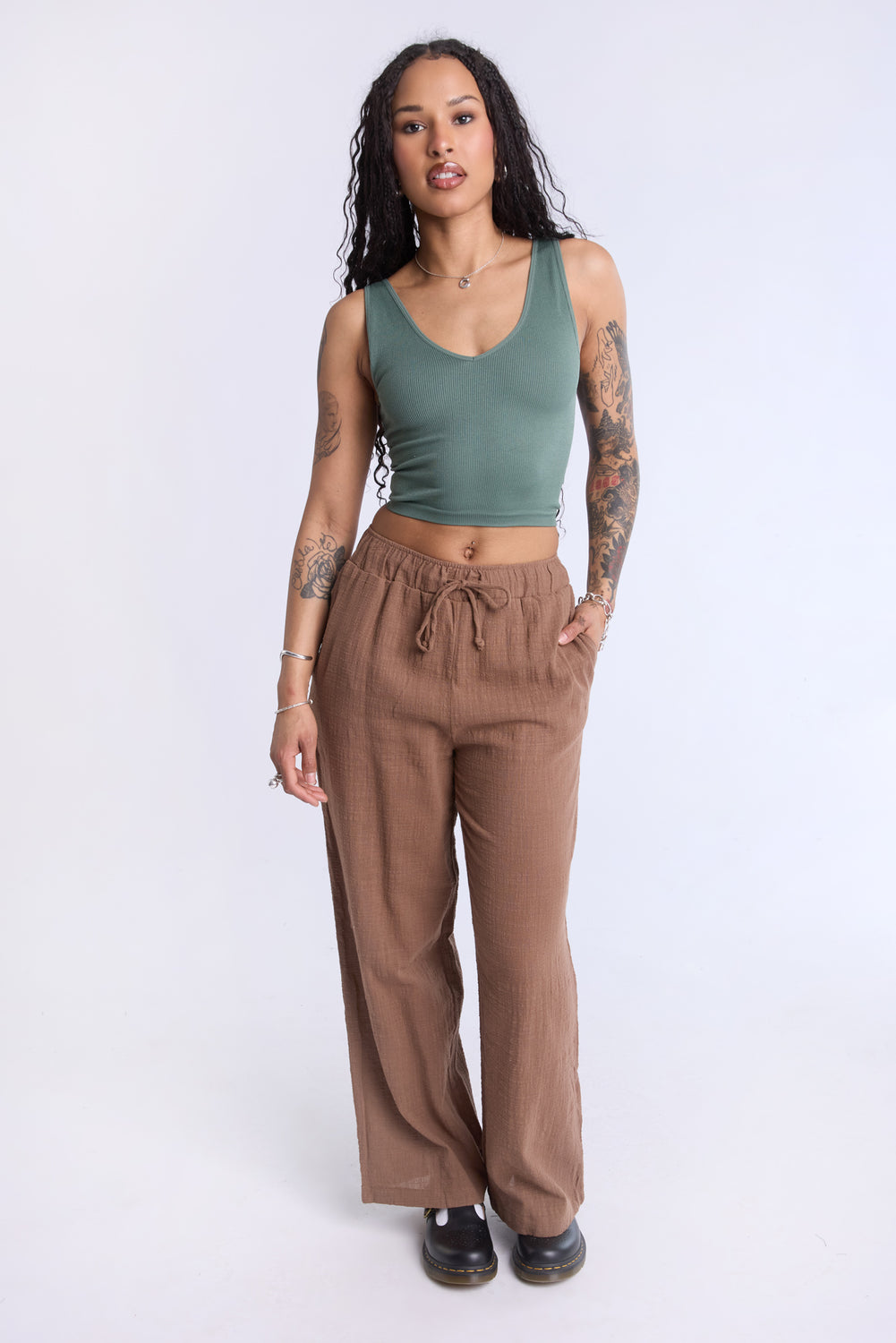 Pantalon en gaze de coton Pantalon en gaze de coton