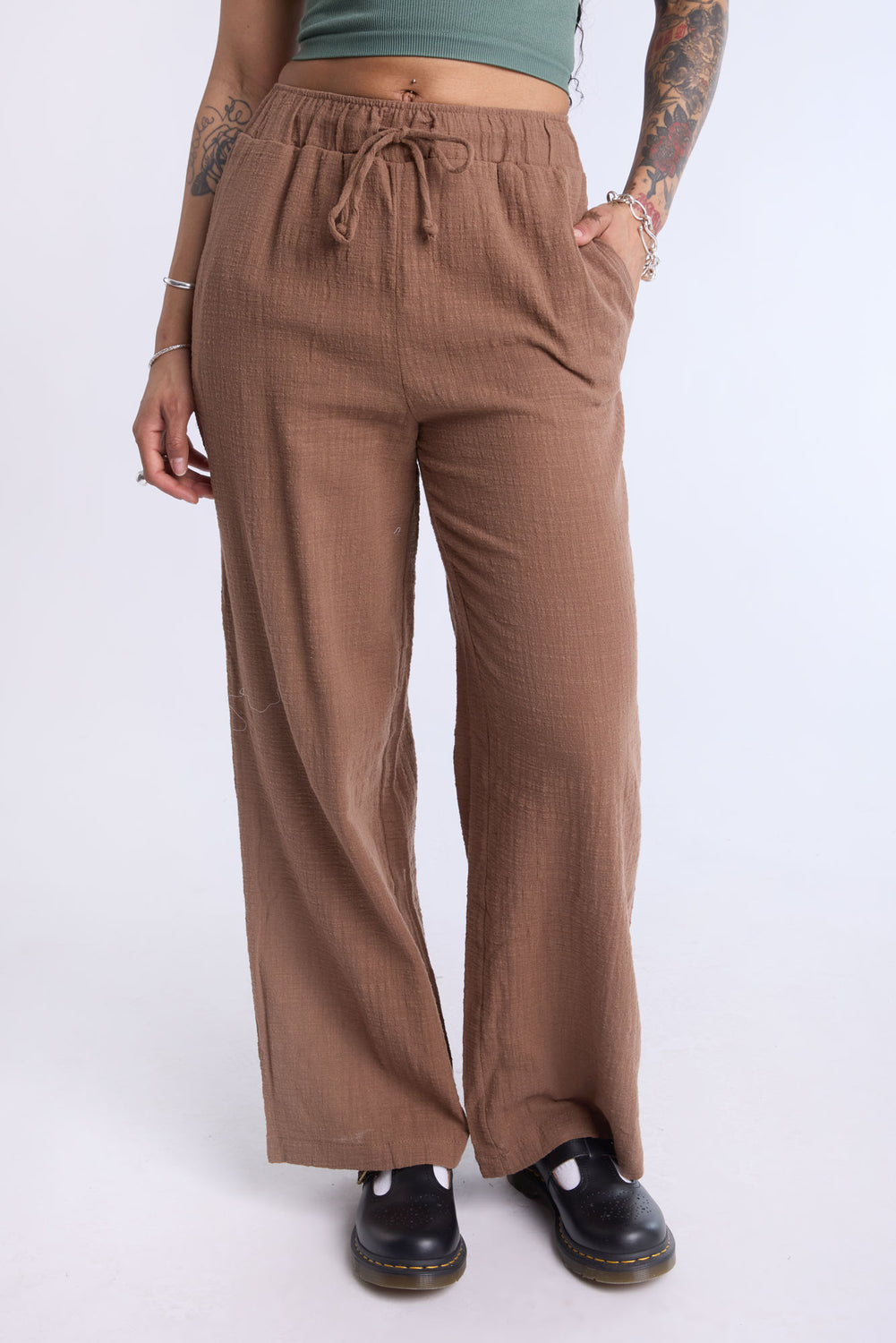 Pantalon en gaze de coton Pantalon en gaze de coton