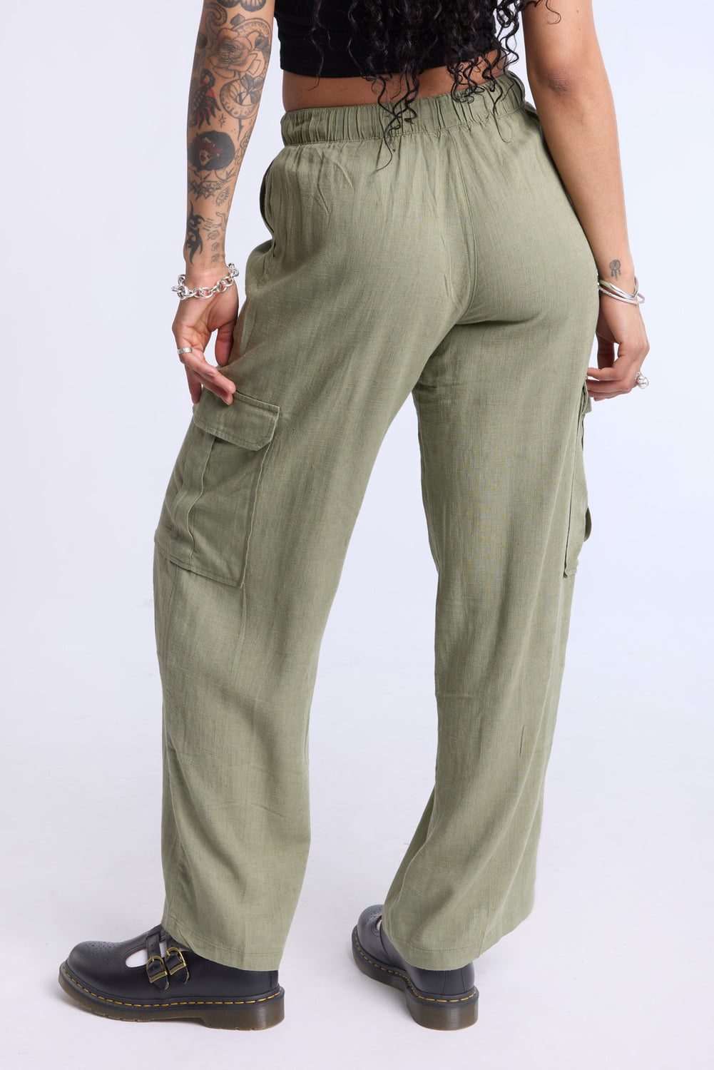 Pantalon cargo à jambes larges Pantalon cargo à jambes larges