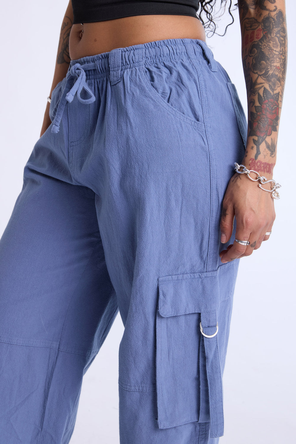 Cotton Wide Leg Cargo Pant Cotton Wide Leg Cargo Pant