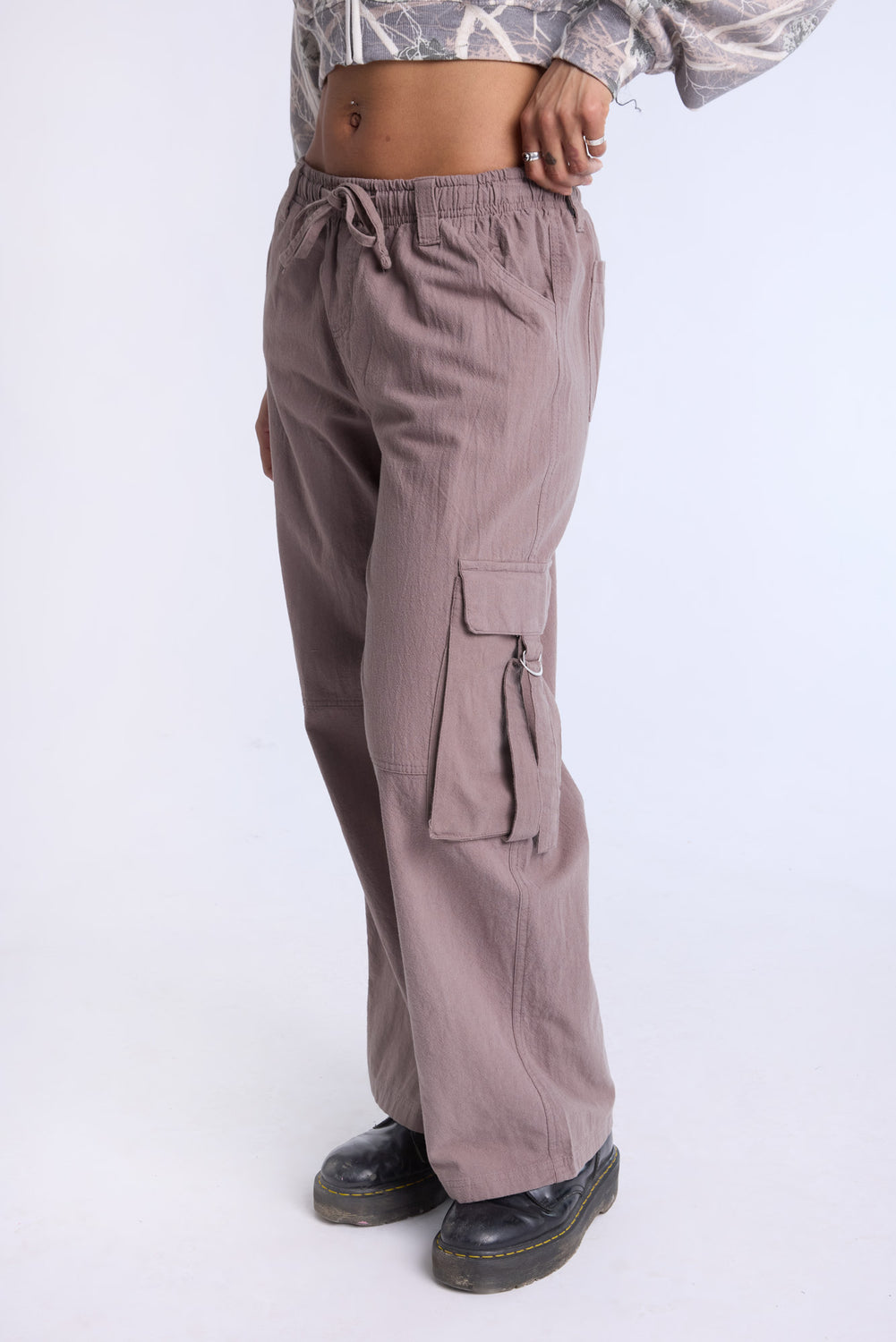 Cotton Wide Leg Cargo Pant Cotton Wide Leg Cargo Pant