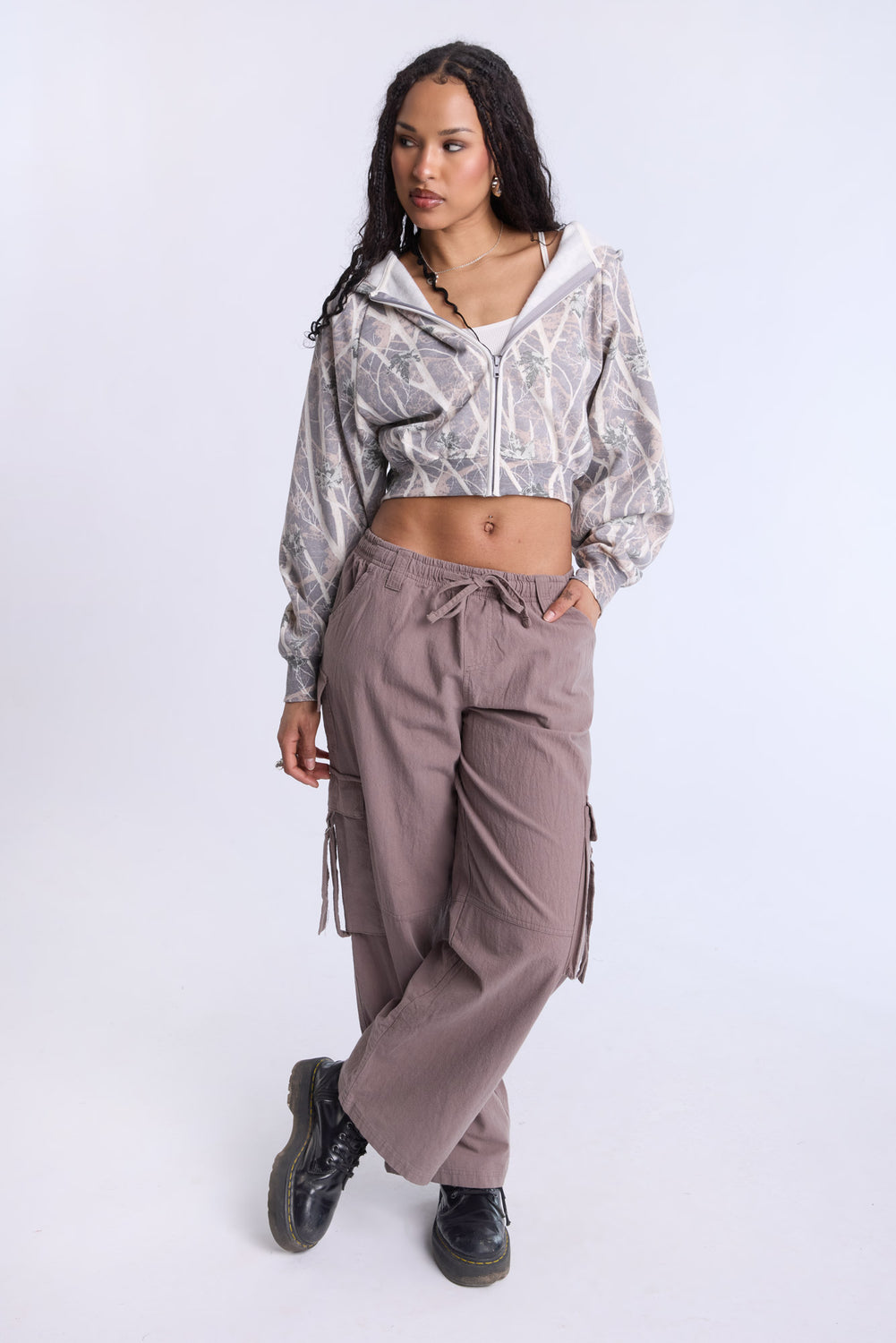 Cotton Wide Leg Cargo Pant Cotton Wide Leg Cargo Pant