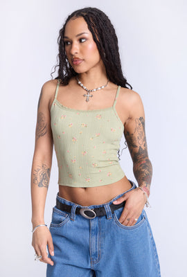 Débardeur camisole motif floral