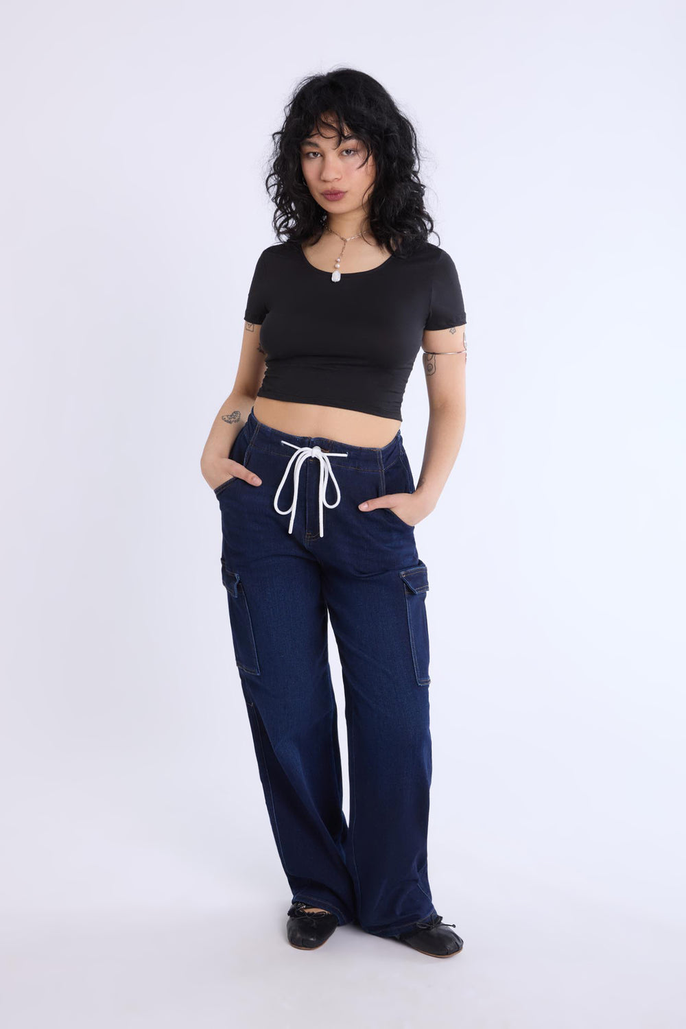 Double Ring Cropped Tee Double Ring Cropped Tee