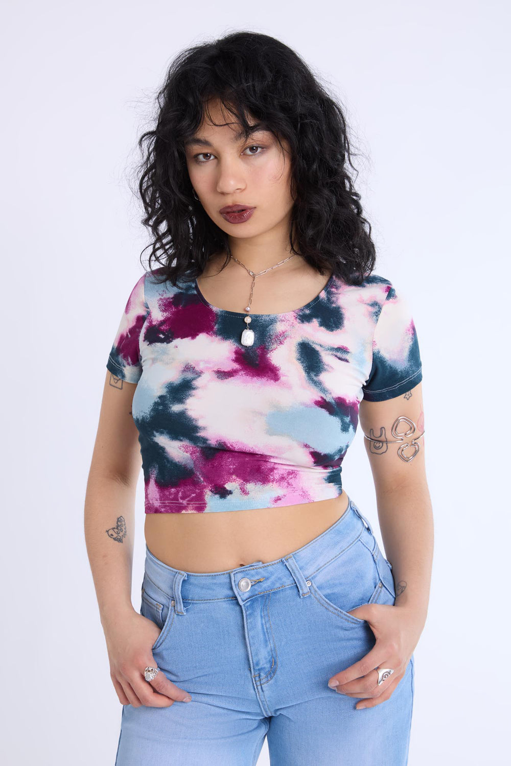 Double Ring Cropped Tee Double Ring Cropped Tee