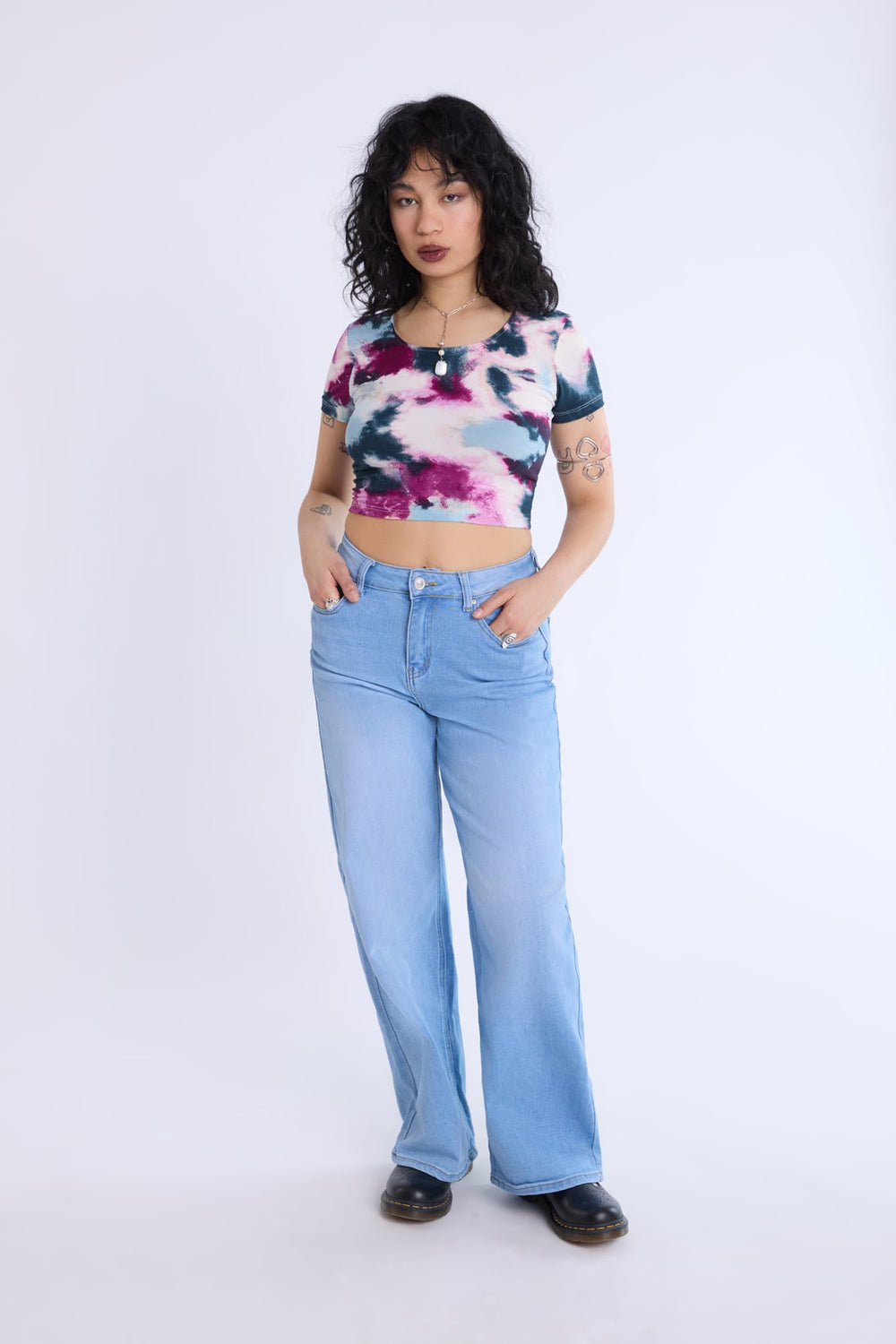 Double Ring Cropped Tee Double Ring Cropped Tee