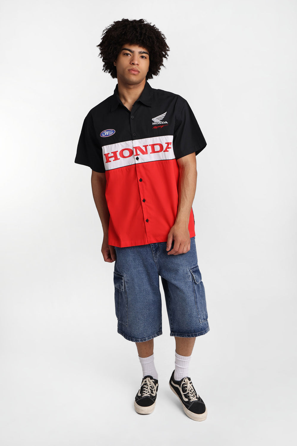 Honda Racing Button-Up Work Shirt Honda Racing Button-Up Work Shirt