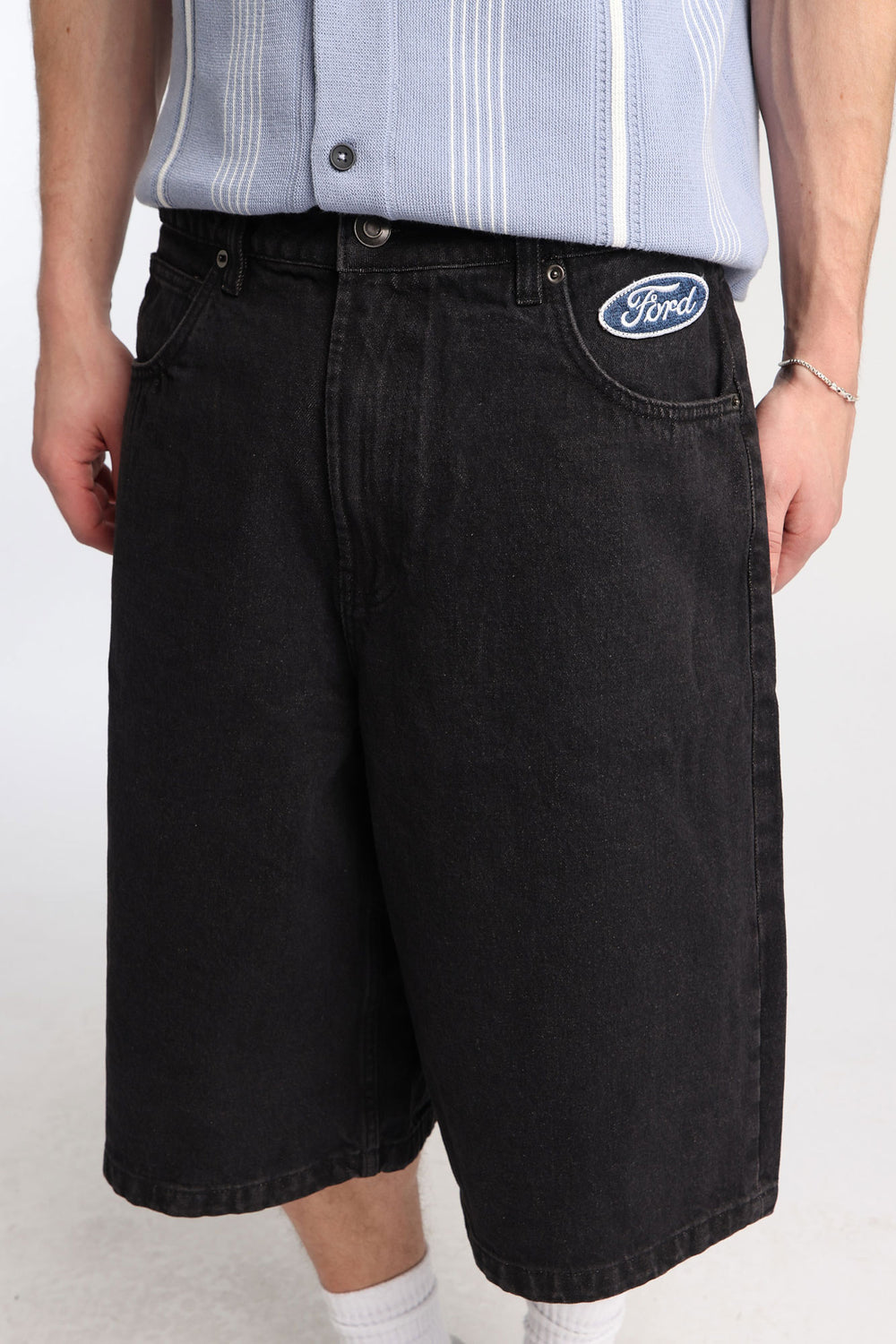 Ford Embroidered Patch Logo Jorts Ford Embroidered Patch Logo Jorts