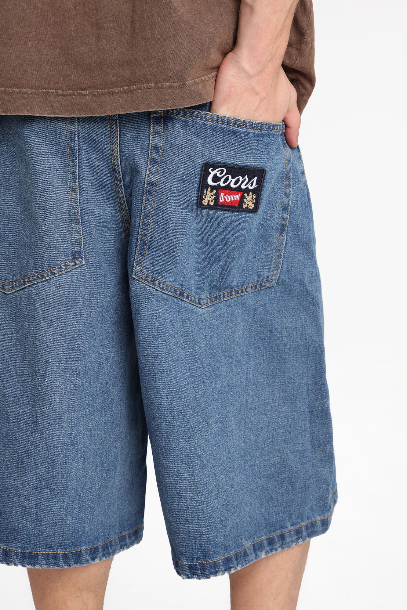 Coors Original Embroidered Patch Jorts - Medium Blue /