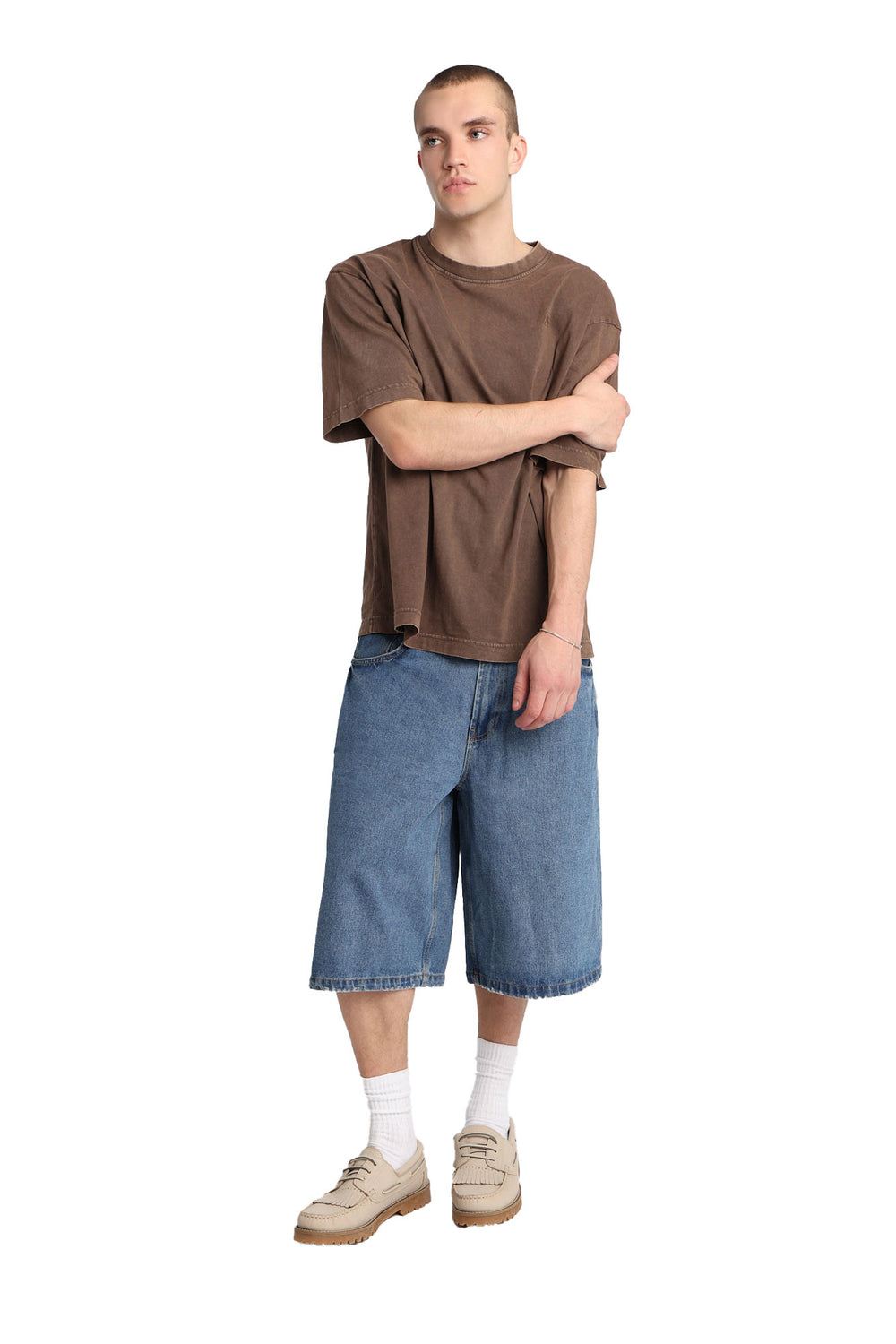 Short en jean ample à écusson Coors Original brodé Short en jean ample à écusson Coors Original brodé