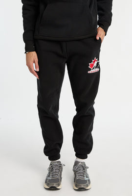 Jogger en molleton brodé Team Canada Hockey homme