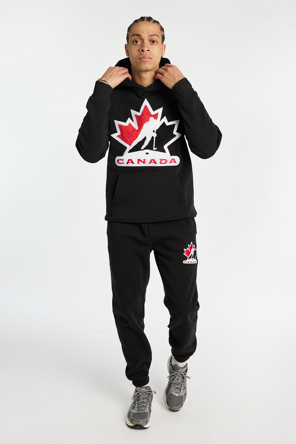 Jogger en molleton brodé Team Canada Hockey homme Jogger en molleton brodé Team Canada Hockey homme