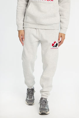 Mens Team Canada Hockey Embroidered Sweatpant