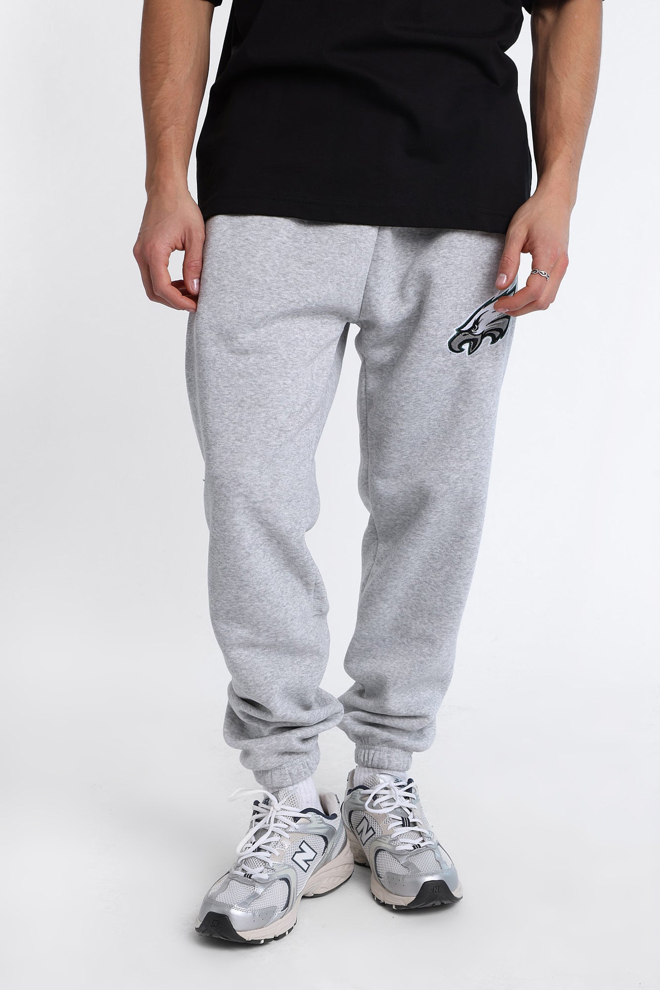 Philadelphia Eagles Embroidered Sweatpants - Heather Grey /