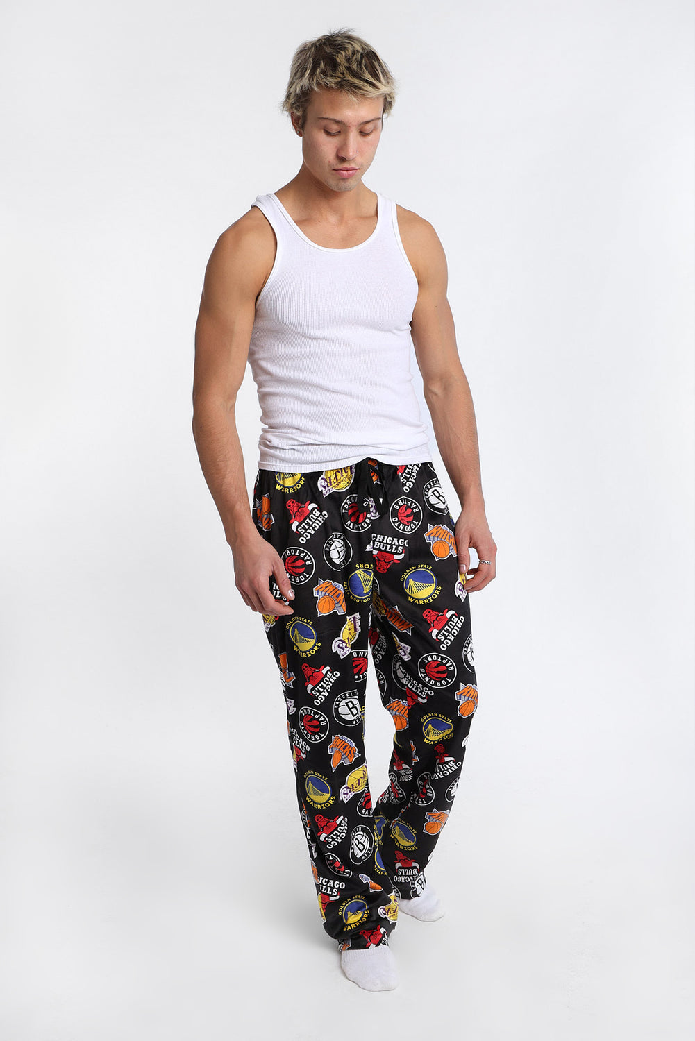 NBA Multi Logo Silky Fleece Pajama Pants NBA Multi Logo Silky Fleece Pajama Pants