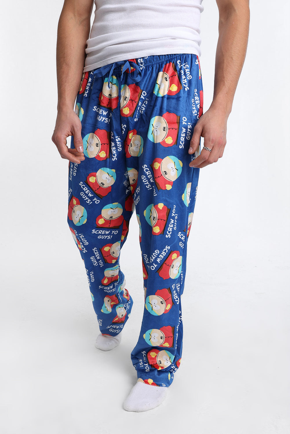 Pantalon pyjama en molleton soyeux imprimé South Park Pantalon pyjama en molleton soyeux imprimé South Park