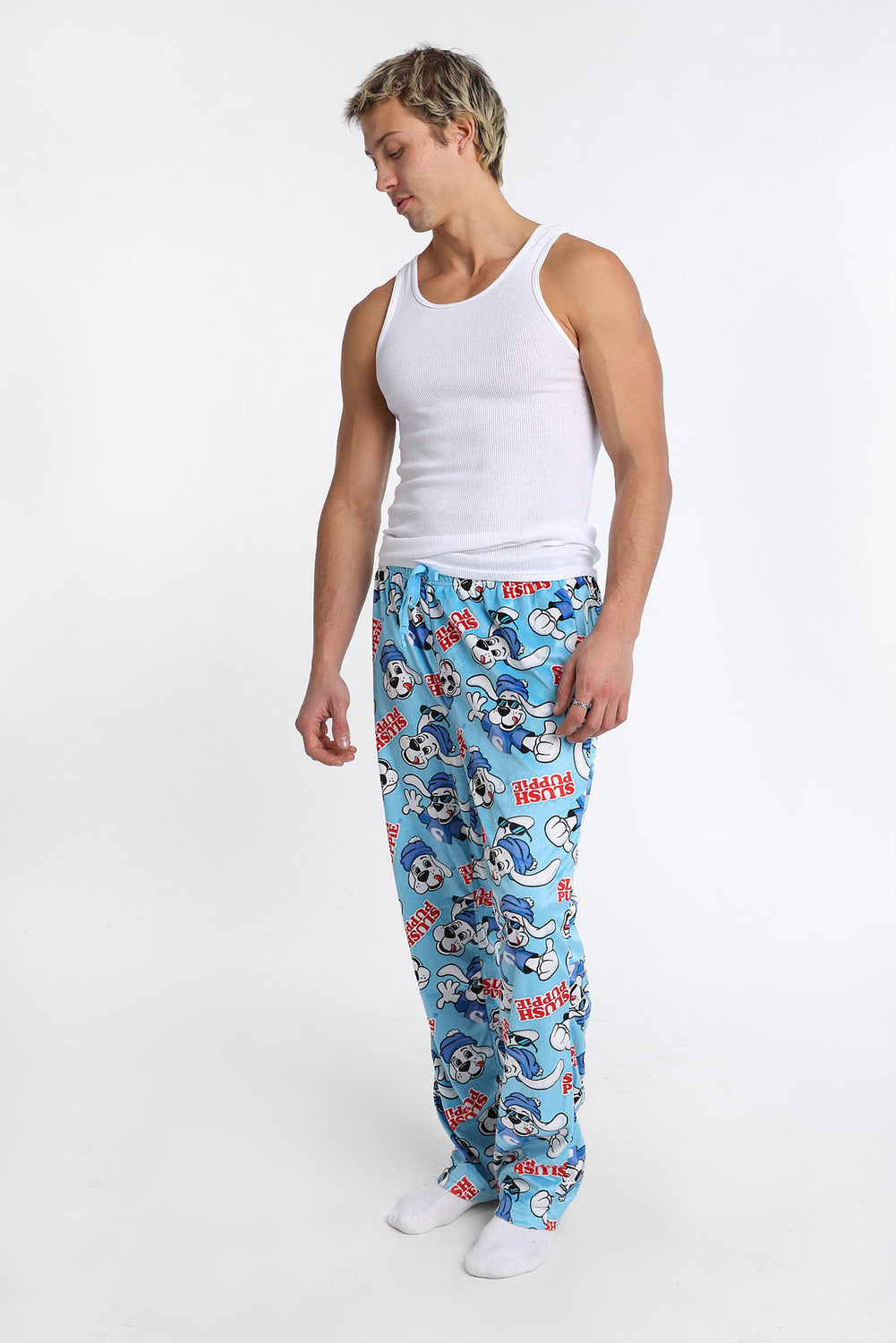 Pantalon pyjama en molleton soyeux imprimé Slush Puppie Pantalon pyjama en molleton soyeux imprimé Slush Puppie