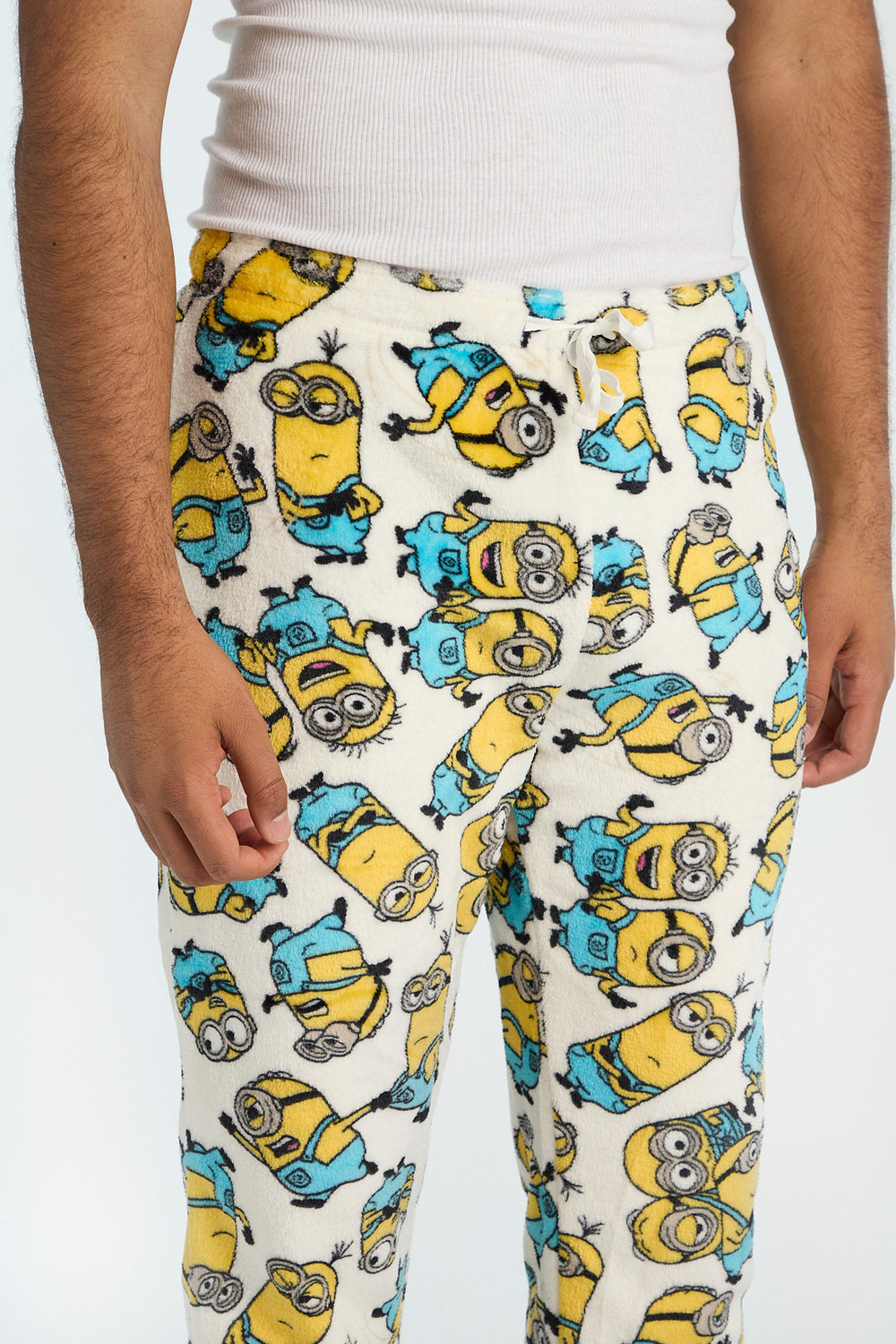 Mens Minions Plush Pajama Pant Mens Minions Plush Pajama Pant