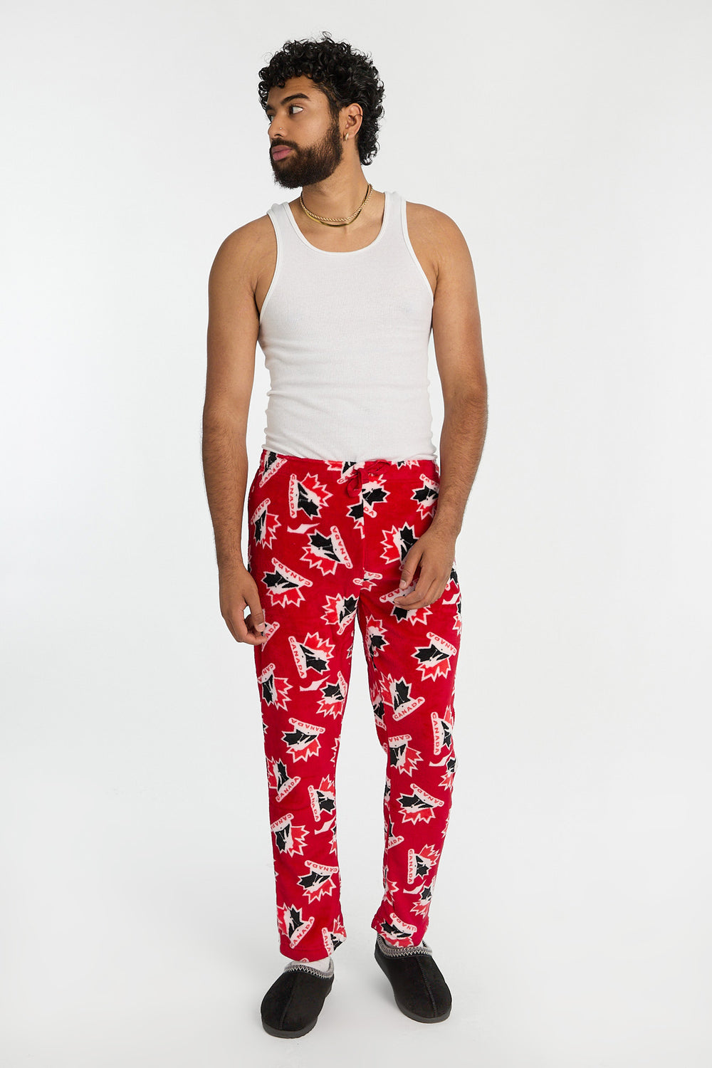 Pantalon de pyjama en peluche Team Canada Hockey homme Pantalon de pyjama en peluche Team Canada Hockey homme