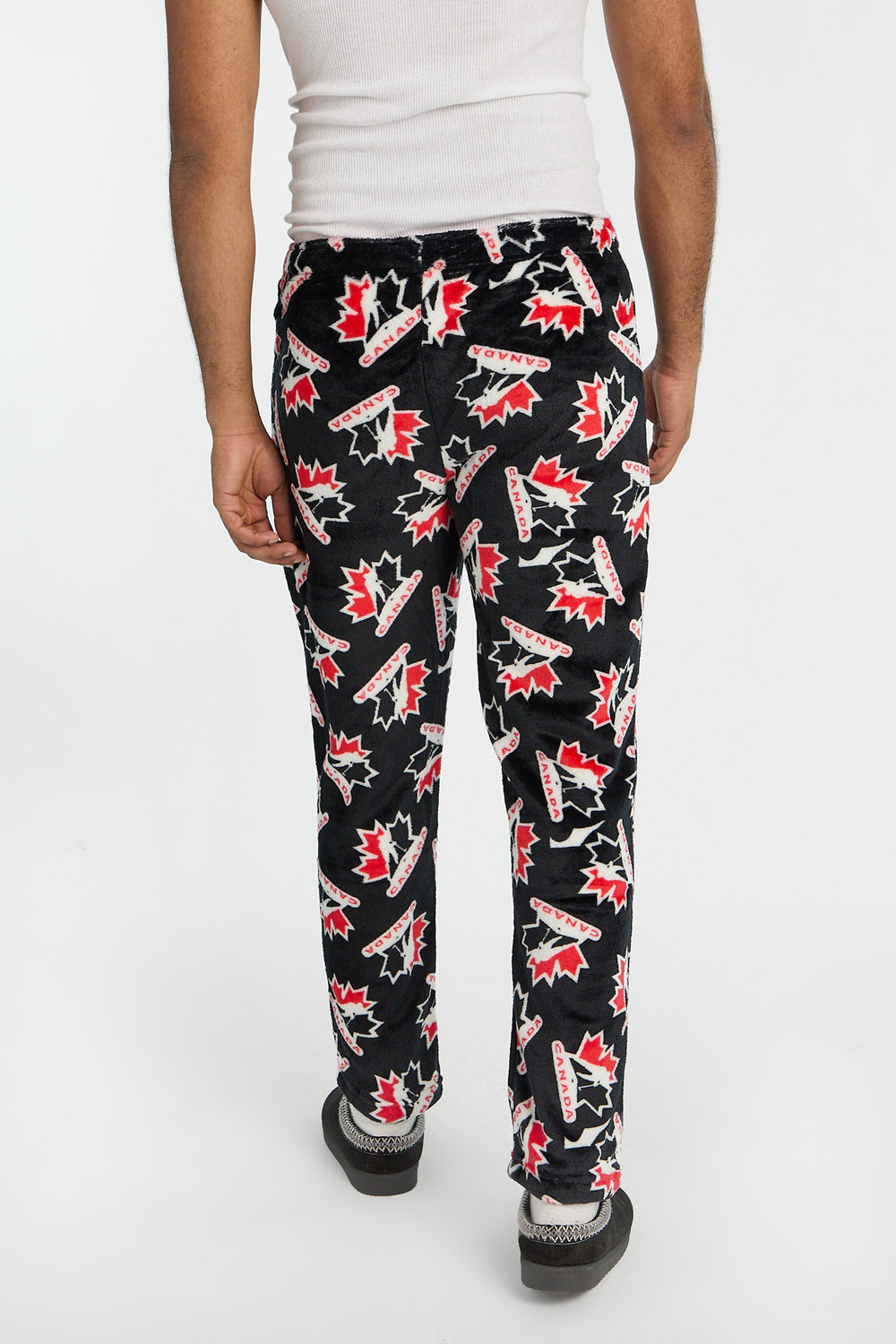 Mens Team Canada Hockey Plush Pajama Pant Mens Team Canada Hockey Plush Pajama Pant