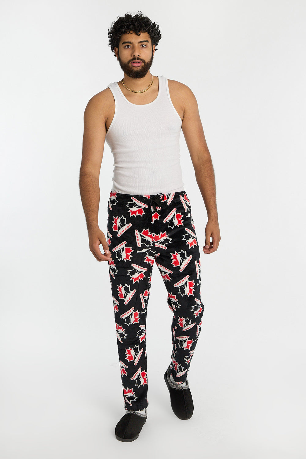 Pantalon de pyjama en peluche Team Canada Hockey homme Pantalon de pyjama en peluche Team Canada Hockey homme