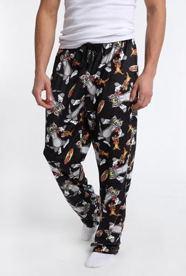Tom And Jerry Silky Fleece Pajama Pants