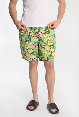 Short de bain floral Bob l'éponge 7